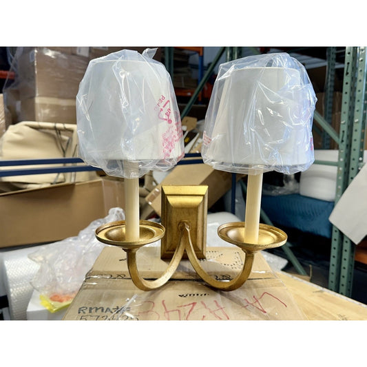 Halden Two Arm Sconce-Brass Gold - The Home Decor Outlet