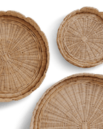 Round Wicker Tray