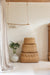 Scallop Rattan Basket with Lid - The Home Decor Outlet