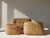 Scallop Rattan Basket with Lid - The Home Decor Outlet
