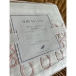 Swirl Apliqué Bedskirt (Full)-Pink