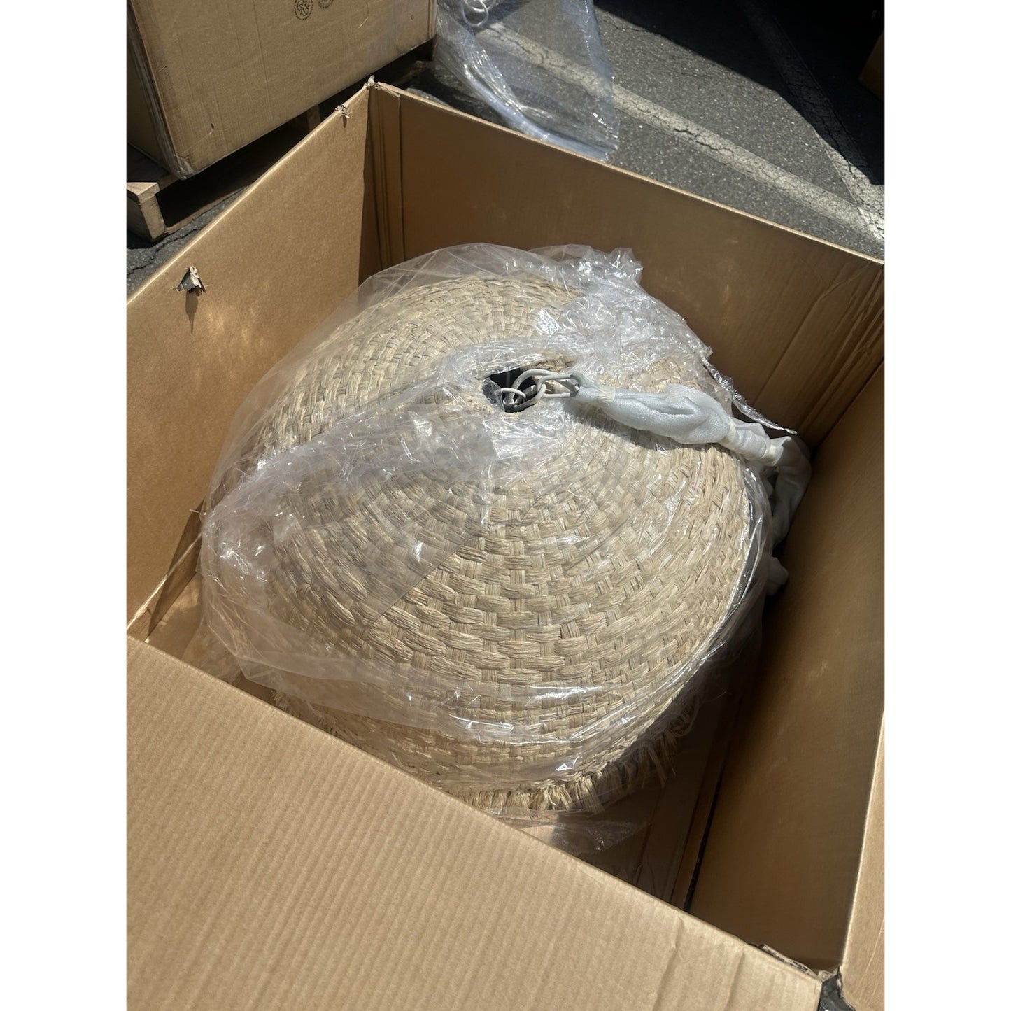 Palma Raffia Pendant-Natural