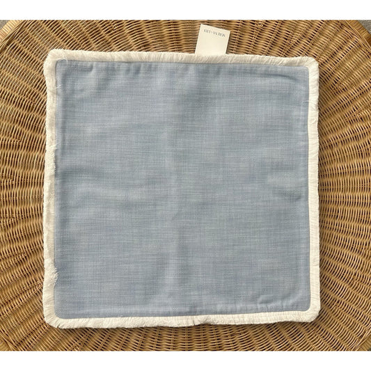 Ridgewater Perennials Outdoor Pillow Cover (22” SQ)-Blue - The Home Decor Outlet