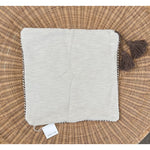 Ridgeline Pillow Cover (20” SQ)-Chalk Beige/Mink Brown - The Home Decor Outlet