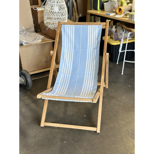Teak Sling Chair-Natural Brown - The Home Decor Outlet