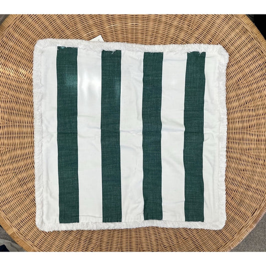 Perennials Harbor Stripe Pillow Cover (24” SQ)-Botanical Green - The Home Decor Outlet