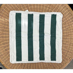 Perennials Harbor Stripe Pillow Cover (24” SQ)-Botanical Green - The Home Decor Outlet