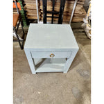 Driftway 1-Drawer Painted Linen Nightstand-Coastal Blue