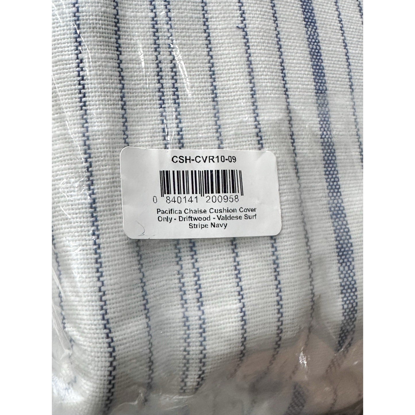 Surf Stripe Pacifica Chaise Cushion Cover-Navy Blue