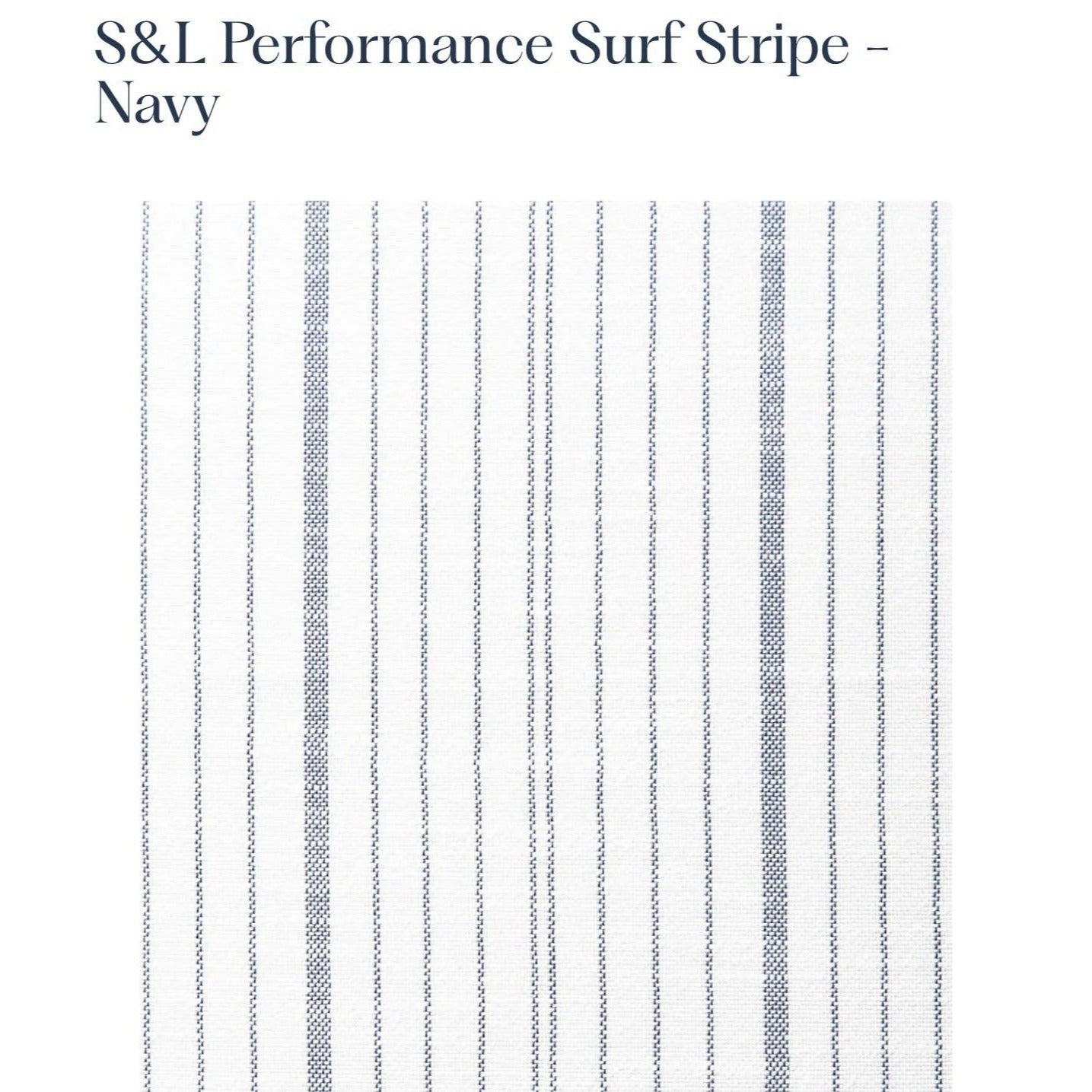 Surf Stripe Pacifica Chaise Cushion Cover-Navy Blue