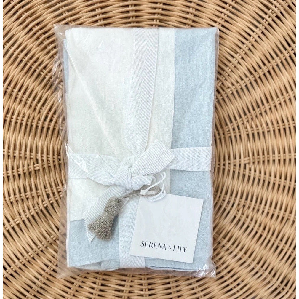Salento Linen Euro Pillow Sham-Sky Blue