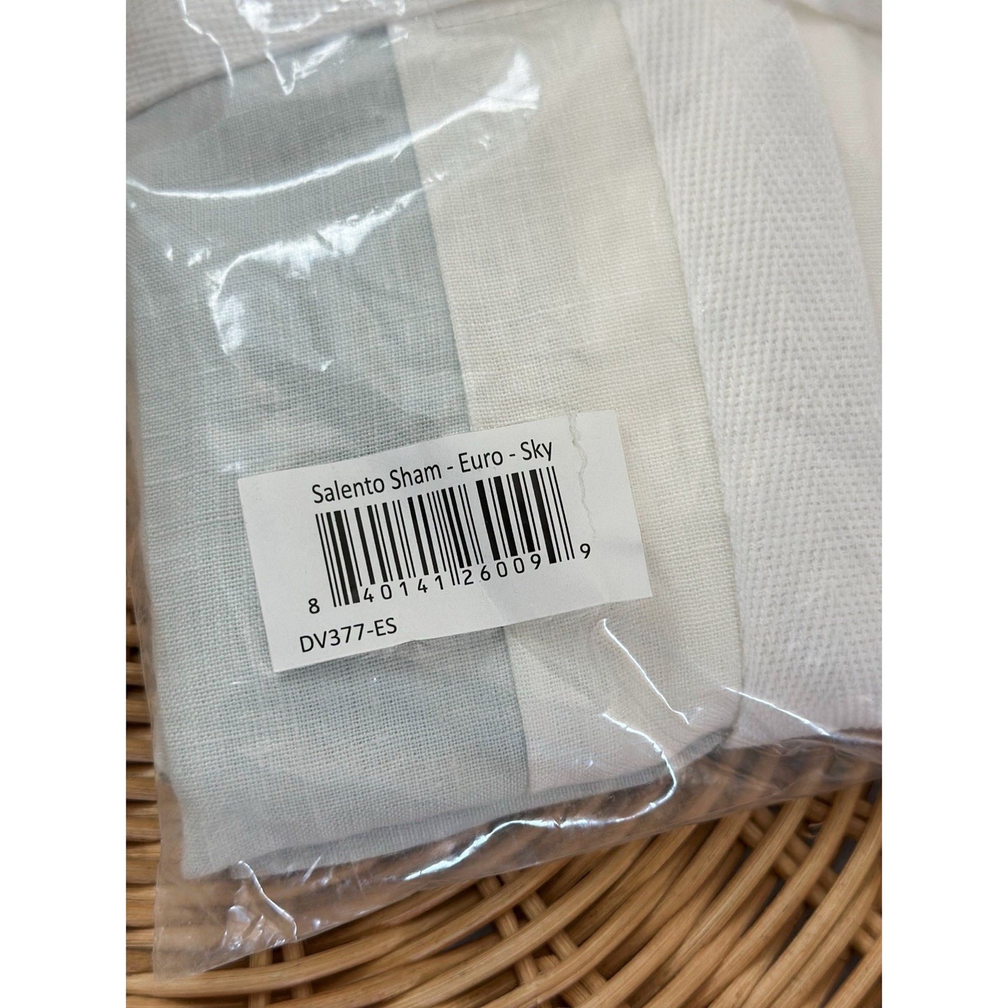 Salento Linen Euro Pillow Sham-Sky Blue