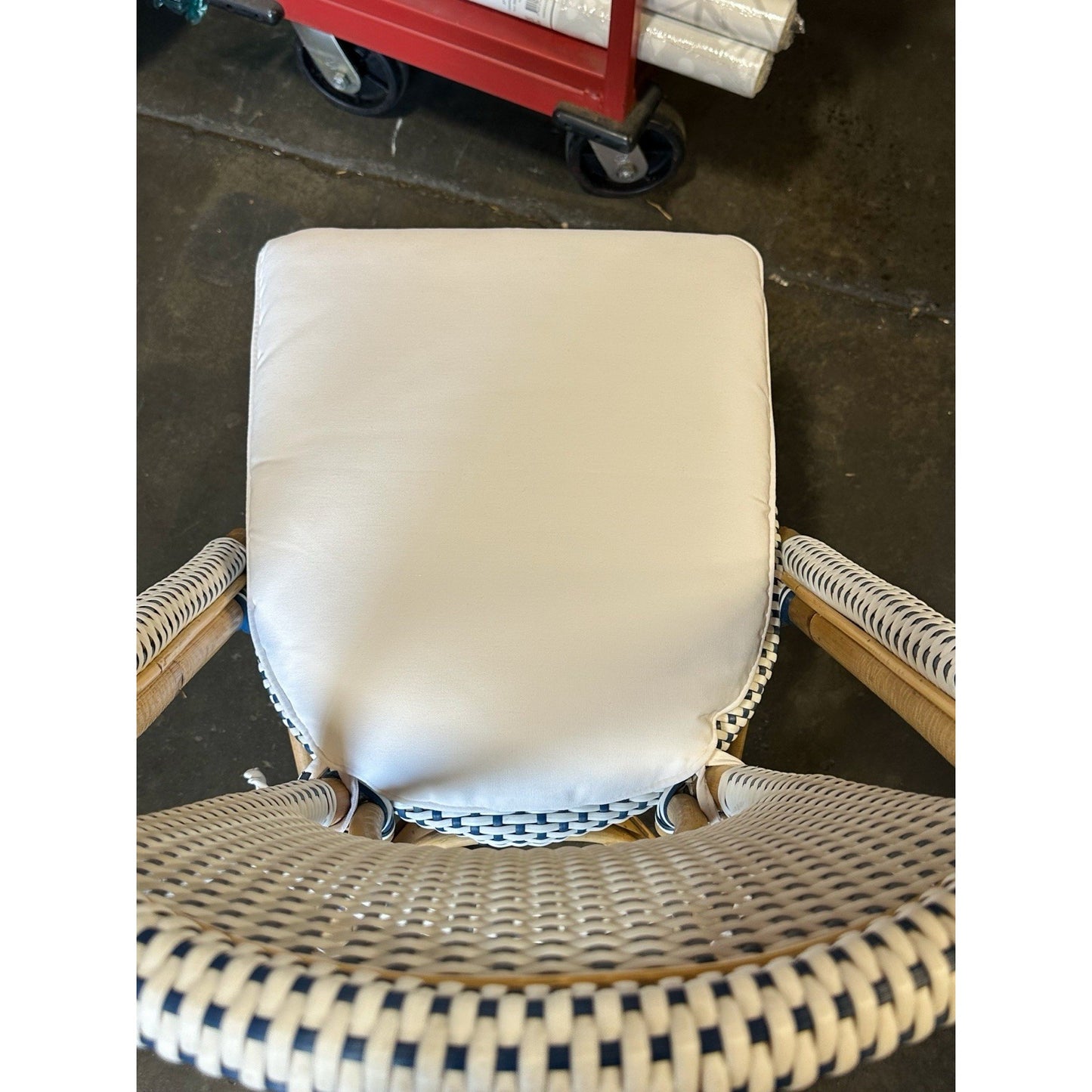 Riviera Dining/Side Chair Cushion-Sunbrella Canvas White
