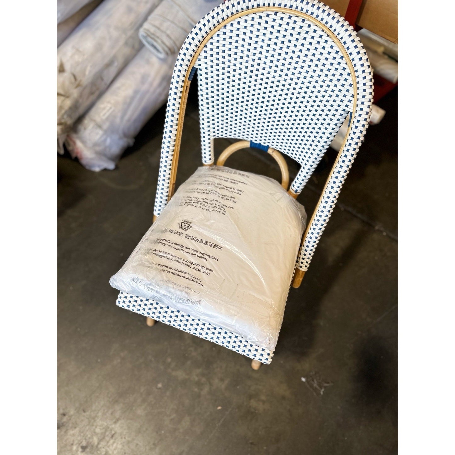 Riviera Dining/Side Chair Cushion-Sunbrella Canvas White