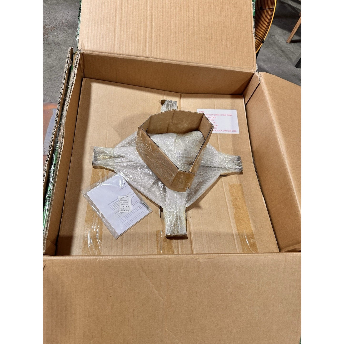 Capiz Flushmount (Large)-Brass Gold