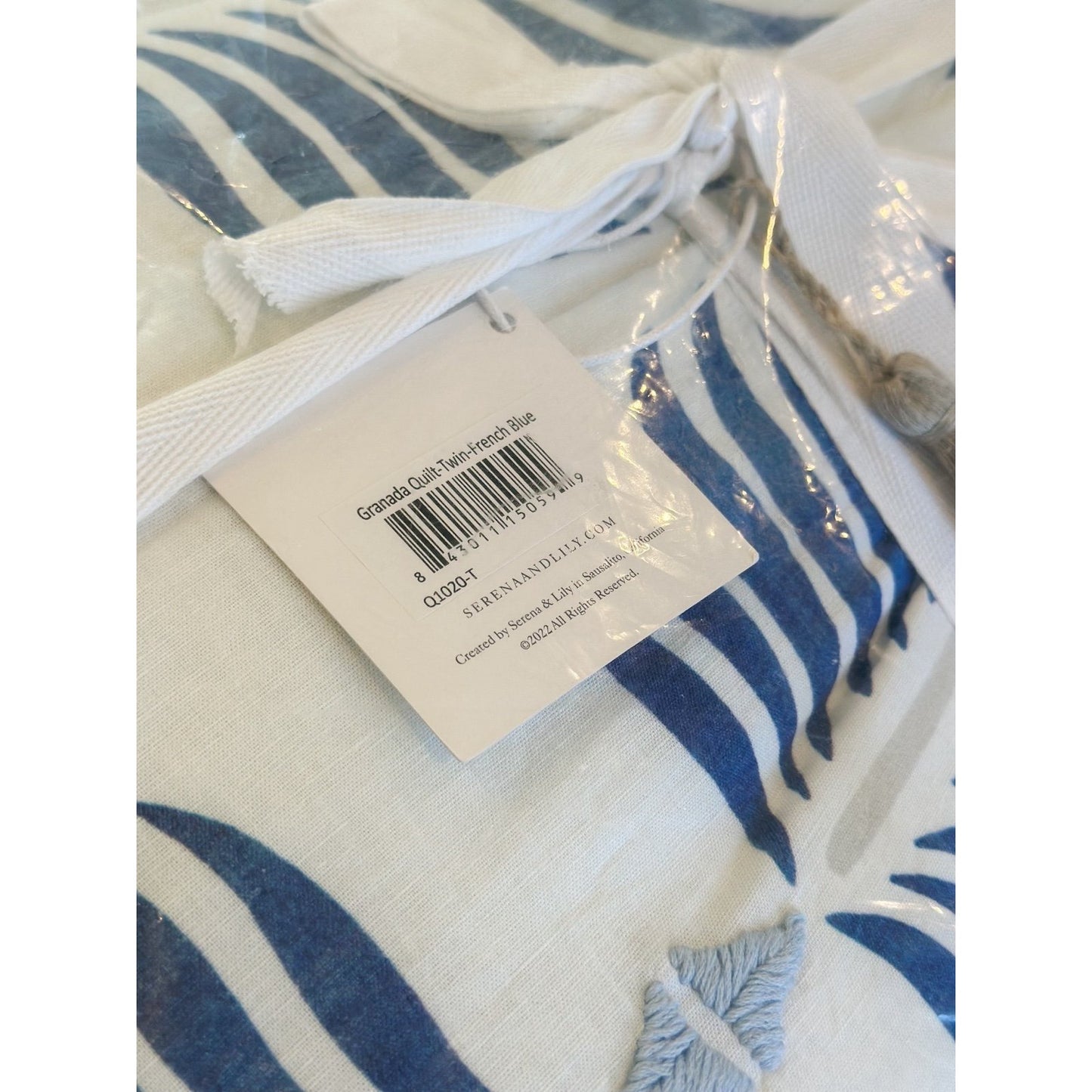 Granada Quilt (Twin)-French Blue - The Home Decor Outlet