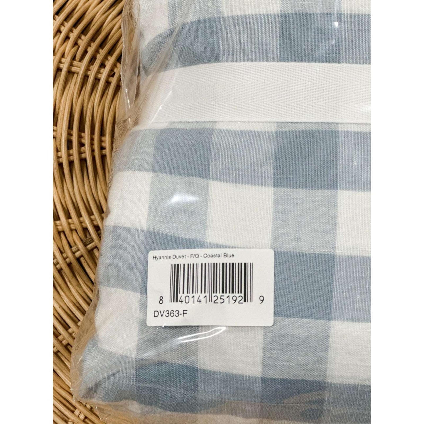 Hyannis Linen Duvet Cover (F/Q)-Coastal Blue - The Home Decor Outlet