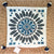 Campania Medallion Outdoor Pillow Cover (20” SQ)-Navy Blue