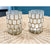 Scalloped Capiz Small Hurricane - Pillar - The Home Decor Outlet