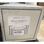 Beach Umbrella-Botanical Green Stripe