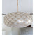 Capiz Scalloped Chandelier (20” DIAM)-Brass Gold