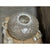 Capiz Scalloped Chandelier (20” DIAM)-Brass Gold