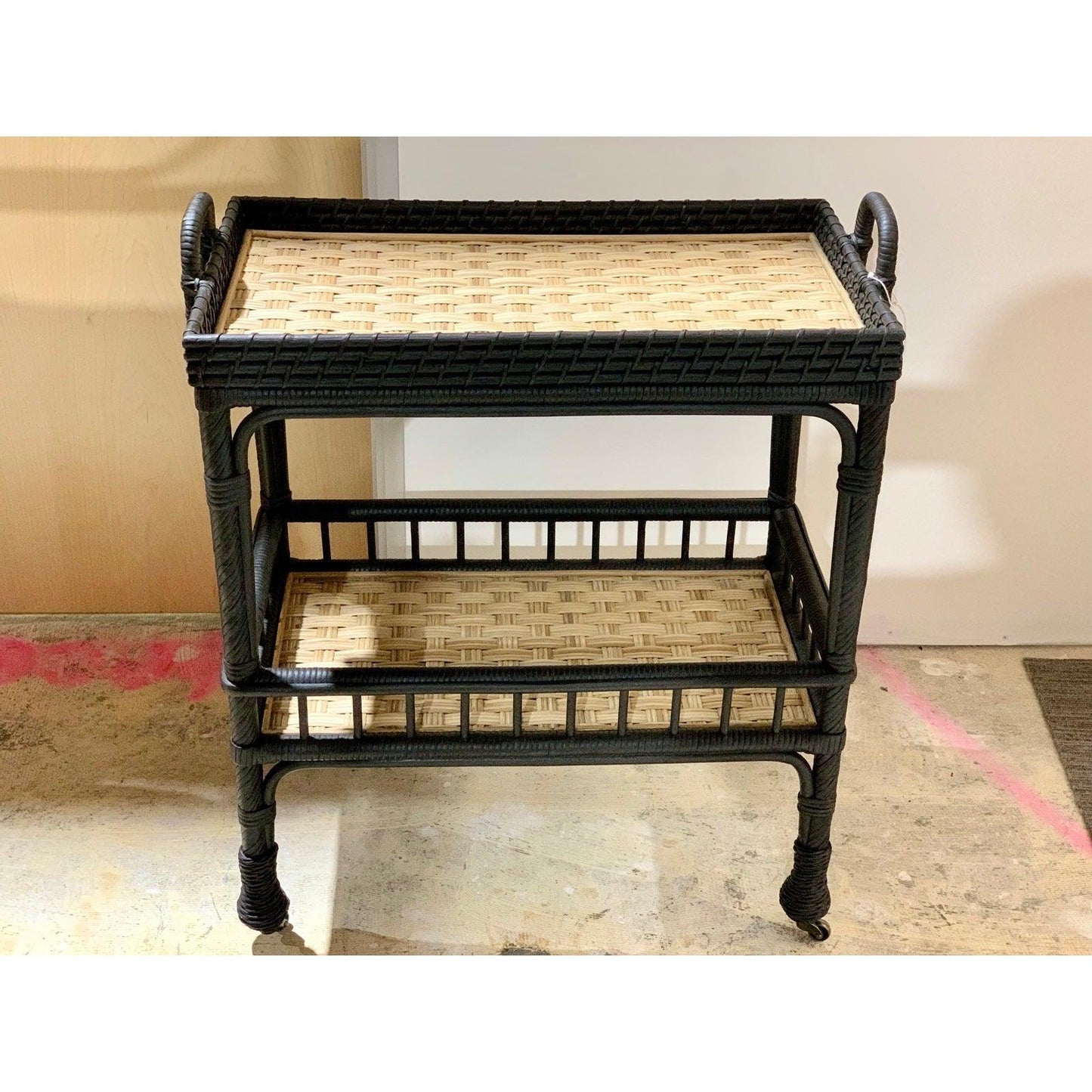 South Seas Side Cart-Black - The Home Decor Outlet