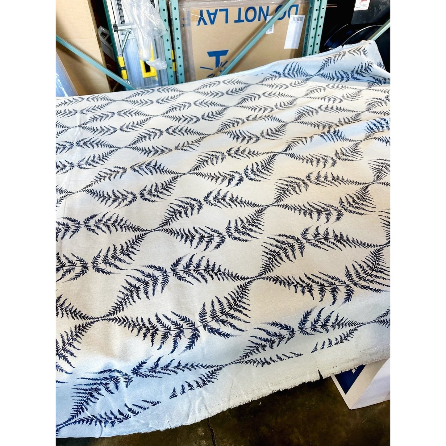 Fabric by the yard-Performance Gardenside-Vintage Indigo (2 yards) - The Home Decor Outlet