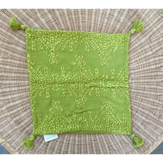 Hillview Pillow Cover (20” SQ)-Chartreuse Green - The Home Decor Outlet
