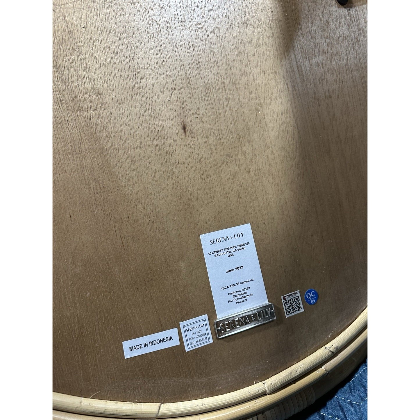 Montara Rattan Mirror (28.5” DIAM)-Natural Brown