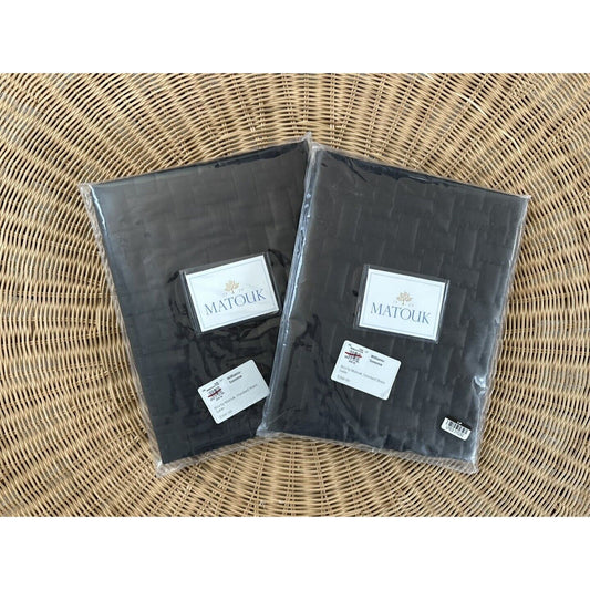 Matouk x Williams Sonoma Bria Standard Shams (Set of 2)-Sable - The Home Decor Outlet