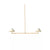 Madera Linear Rattan Pendant-Brass Gold