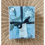West Elm Batik Floral Duvet Cover (F/Q)-Arctic Blue - The Home Decor Outlet