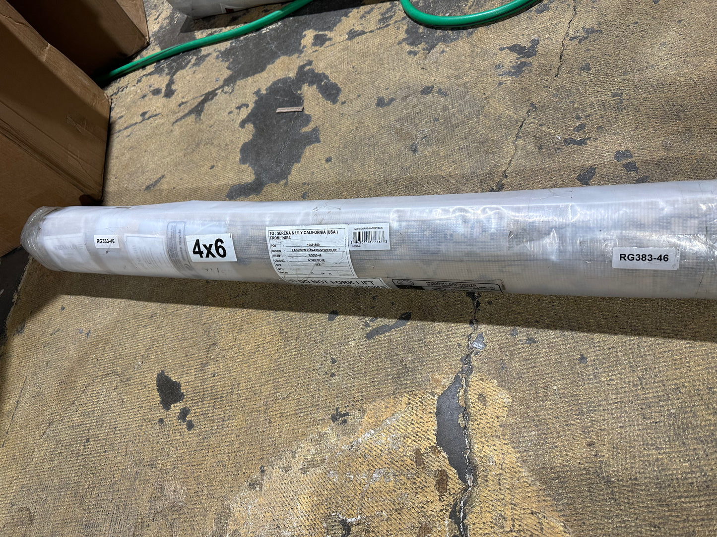 Eastview Hand-Knotted Rug (4’x6’)-Ivory/Blue - The Home Decor Outlet