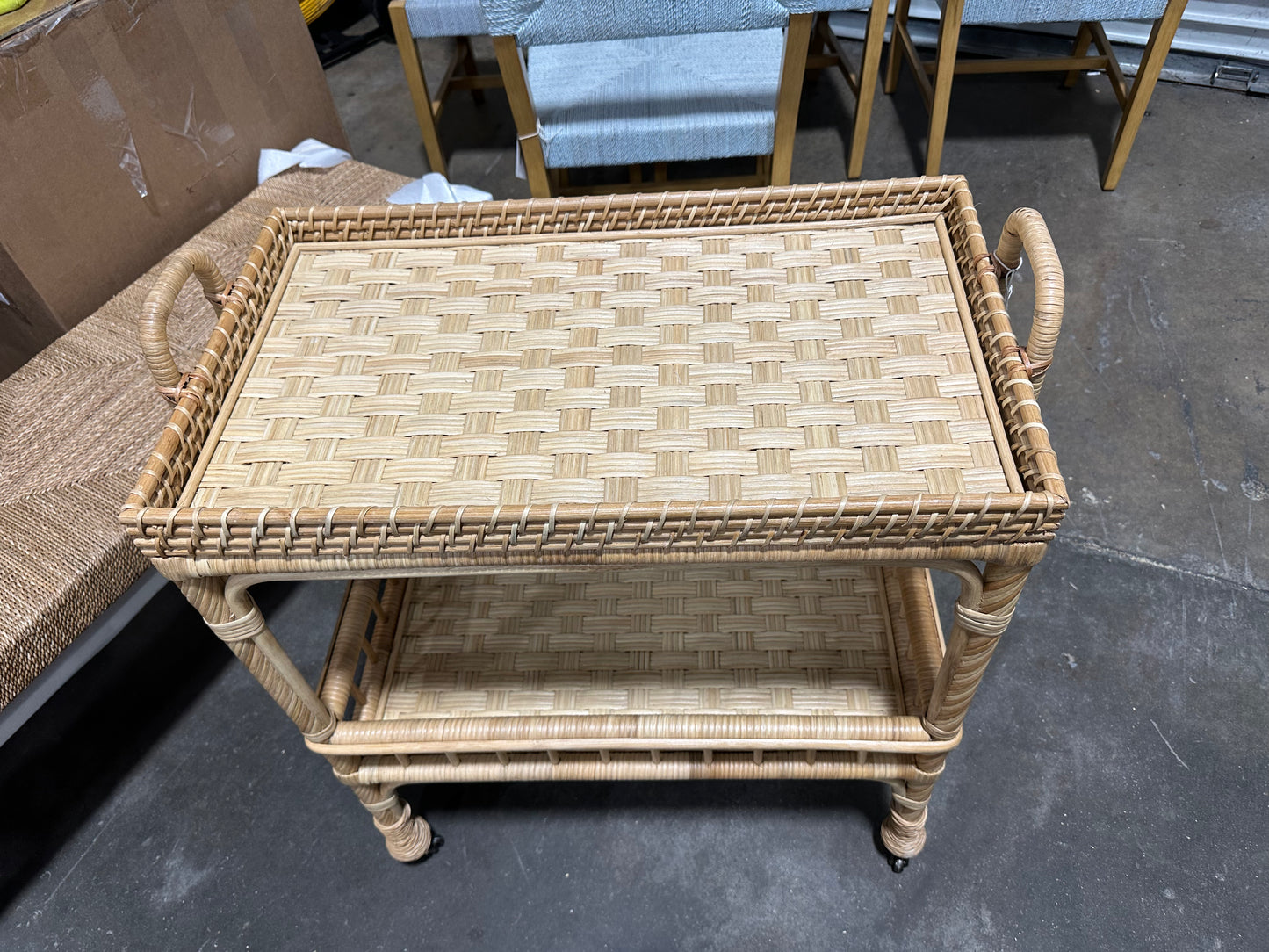 South Seas Side Cart-Natural - The Home Decor Outlet
