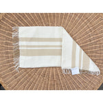 Avery Alpaca Pillow Cover (14”x30”)-Ivory Beige/Wheat Brown