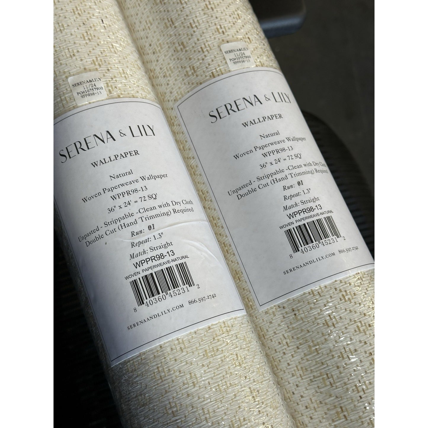 Woven Paperweave Wallcovering-Natural Beige