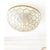 Capiz Flush Mount (Small)-Brass Gold