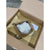 Capiz Flush Mount (Small)-Brass Gold