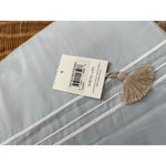 SoHo Sateen Duvet Cover (F/Q)-Sky/White (CL) - The Home Decor Outlet