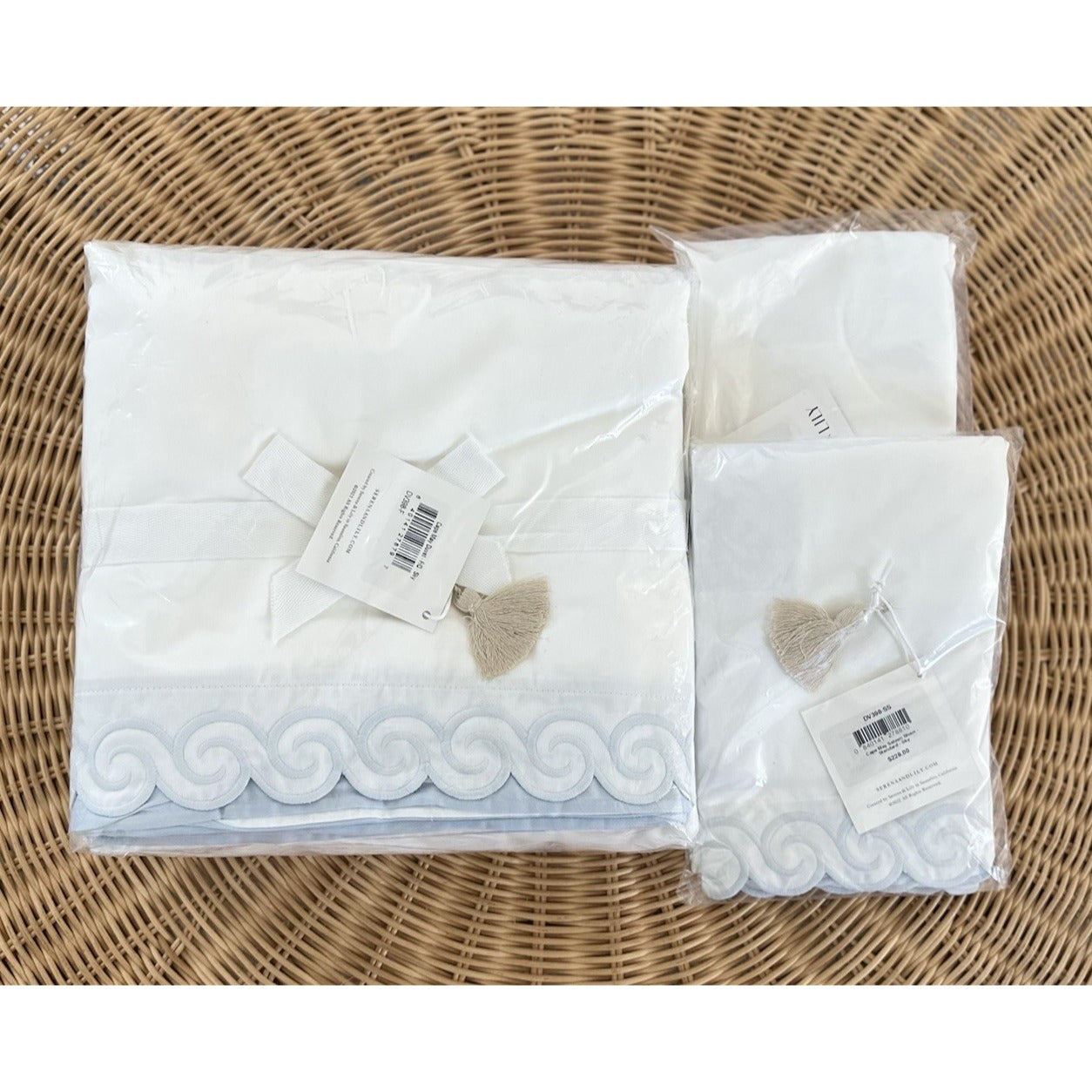Cape May Duvet Cover (F/Q) & 2 Standard Shams-Sky Blue