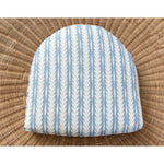 Avalon Indoor Rattan Dining Chair Cushion-Oceana Coastal Blue