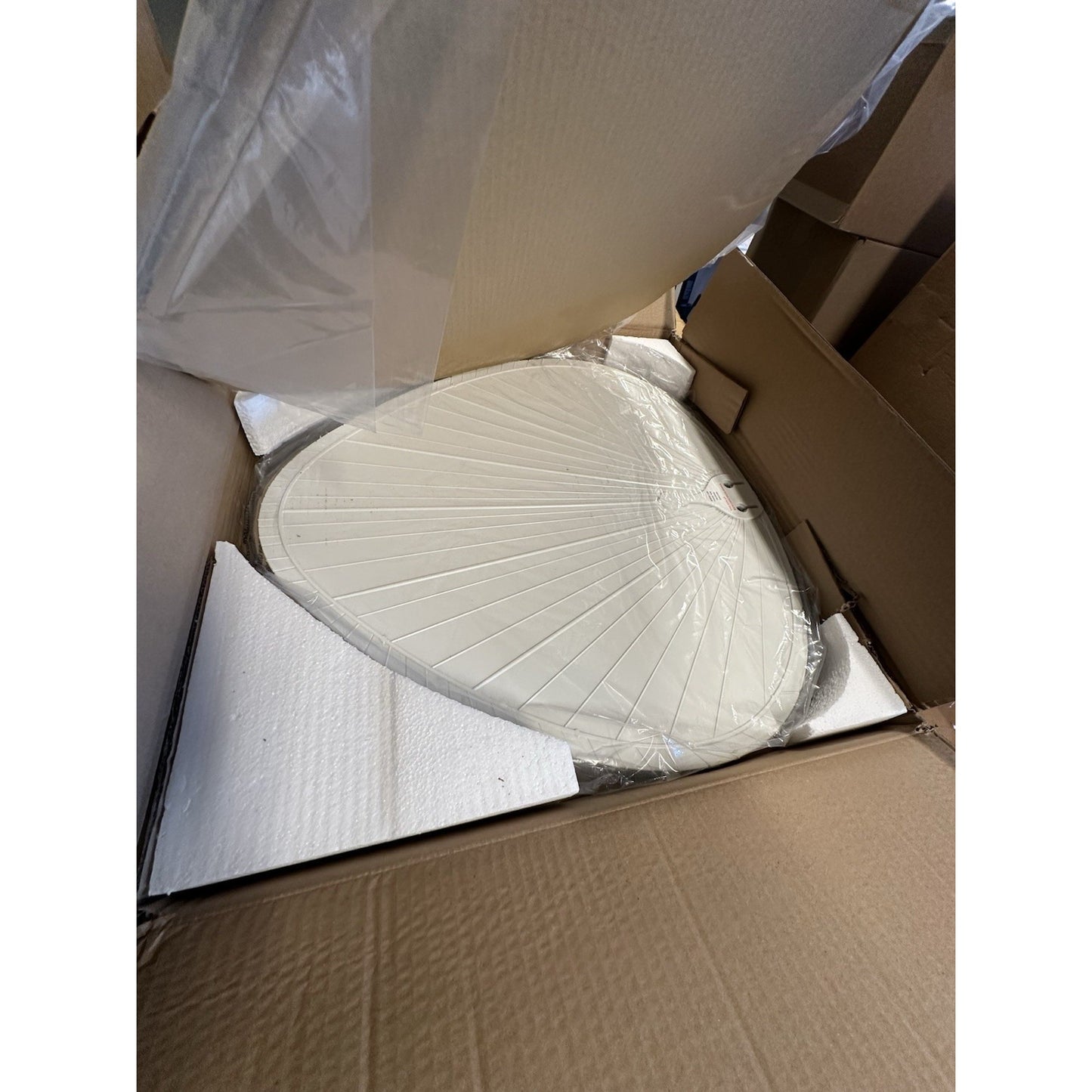 Belize Palm Outdoor Ceiling Fan-White