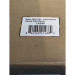 Belize Palm Indoor Ceiling Fan (Natural Palm Blades)-Brass Base