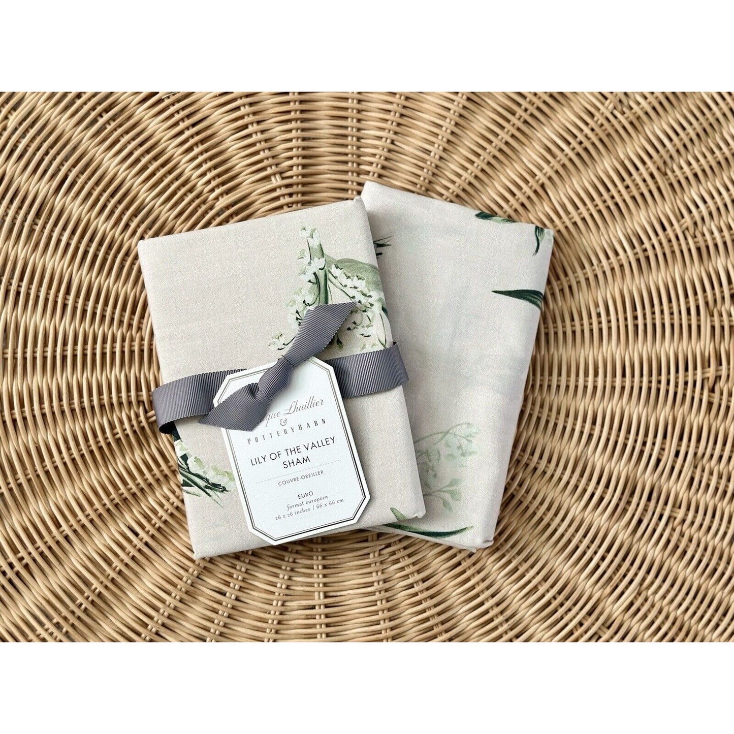 Pottery Barn x Monique Lhuillier Lily Of The Valley Cotton Euro Shams (Set of 2) - The Home Decor Outlet