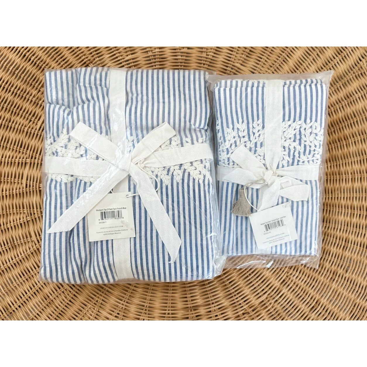 Westport Duvet Cover (Twin) + 1 Standard Sham-French Blue - The Home Decor Outlet