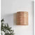 Santa Barbara Rattan Drum Sconce-Natural Brown - The Home Decor Outlet