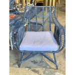 Venice Rattan Chair-Vintage Indigo - The Home Decor Outlet