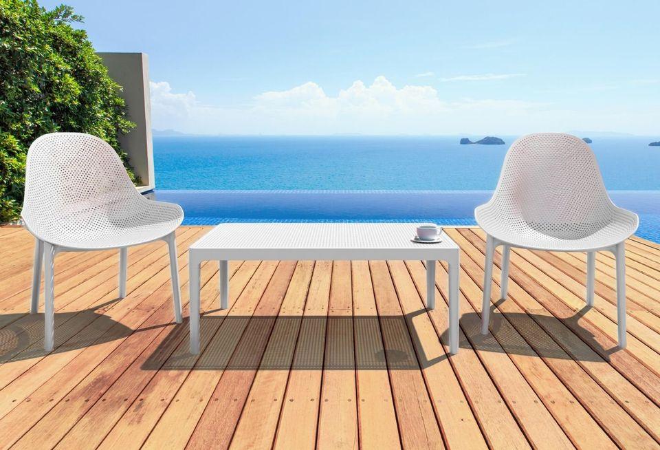 Sky Lounge Chairs (Set of 2)-White - The Home Decor Outlet