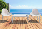 Sky Lounge Chairs (Set of 2)-White - The Home Decor Outlet
